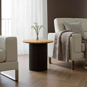 ПОМОЩНА МАСА DOVEL ОТ MDF В ЦВЯТ SONOMA BLACK D50X45 СМ