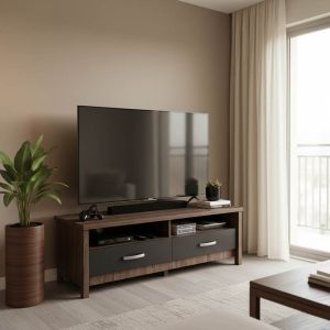 ТВ ШКАФ PODIZOR В ЦВЯТ ДЪБ-АНТРАЦИТ 120X45X42.5 СМ