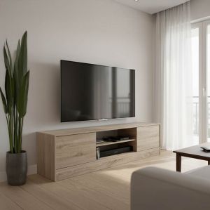 ТВ ШКАФ SASA I В ЦВЯТ SONOMA 150X35X41.5 СМ