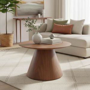 ХОЛНА МАСА DONDA ОТ MDF В ОРЕХОВ ЦВЯТ D80X45СМ