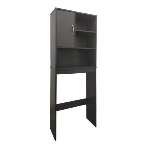 ШКАФ ЗА ПЕРАЛНЯ TAZIEN В АНТРАЦИТЕН ЦВЯТ 60X24X168.5 СМ