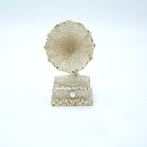 АКРИЛНА ДЕКОРАЦИЯ, ГРАМОФОН, БЛЯСЪК С ШАМПАНСКО, 5.3x5.3x10.6см