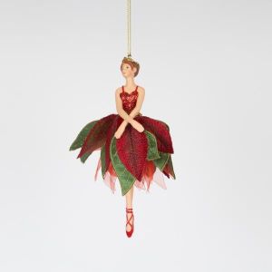 БАЛЕРИНА С ЧЕРВЕНО-ЗЕЛЕНА ПОЛА, 17 см