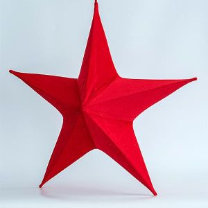 КАДИФЕНА ЗВЕЗДА, ЧЕРВЕНА, 40 см