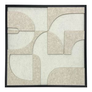 КАРТИНА JEIRE С РАМКА В БЯЛ ЦВЯТ 62X2.5X62СМ