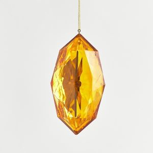 КОЛЕДНА ВИСУЛКА, ДИАМАНТ, ТЪМЕН КЕХЛИБАР, 7x4,5x13,5см