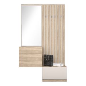 КОМПЛЕКТ ЗА АНТРЕ HALESY SONOMA-WHITE 67X35.5X179.3СМ