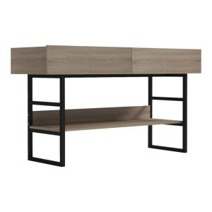 КОНЗОЛНА МАСА VIEN В ЦВЯТ SONOMA-BLACK 139X43X75.5СМ