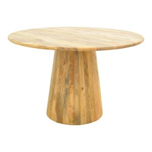 МАСА RAHMA I, МАСИВНО МАНГОВО ДЪРВО 3 СМ В ЕСТЕСТВЕН ЦВЯТ, D120 X 77 СМ