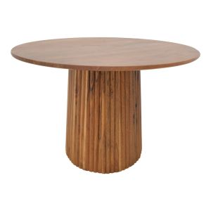 МАСА TULLY МАСИВНА АКАЦИЕВА ДЪРВЕСИНА В ОРЕХОВ ЦВЯТ D120X75 СМ