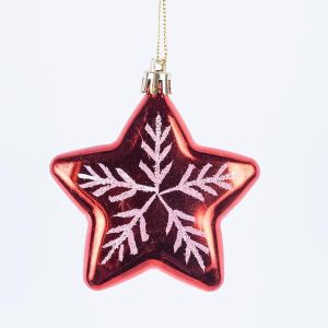 МИНИ ЗВЕЗДА, ЧЕРВЕНА, КОМПЛЕКТ ОТ 4 БРОЯ, 5 см (ТОП 120)