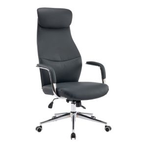 ОФИС СТОЛ FERKA ЧЕРЕН, PU 64X71X120-128 СМ