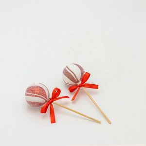 ПЛАСТМАСОВА УКРАСА, БЛИЗАЛКА, БОНБОНИ, КОМПЛЕКТ ОТ 6 БРОЯ, 4 см