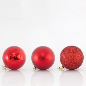ПЛАСТМАСОВИ ЧЕРВЕНИ ТОПКИ, КОМПЛЕКТ 6 БРОЯ, 10 см
