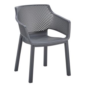 ПОЛИПРОПИЛЕНОВ ТРАПЕЗАРЕН СТОЛ PEGGY HM6368.10 СИВ 60X55X79ВСМ.