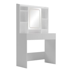 ТОАЛЕТКА EFILIA С LED В БЯЛ ЦВЯТ 90X40X145СМ