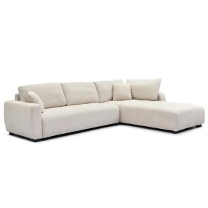 ЪГЛОВ ДИВАН ОБРЪЩАЩ MEDEL HM3288.02 ЕКРУ ПЕ ПЛАТА 296X208X80ВСМ.