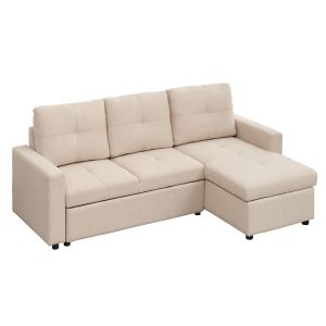 ЪГЛОВ РАЗТЕГАТЕЛЕН ДИВАН ОТ SALINO HM3285.03 БЕЖОВ ПЛАТ 213X132X87ВСМ