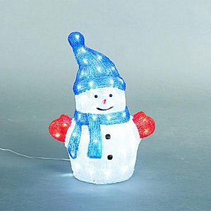 АКРИЛЕН СНЕЖЕН ЧОВЕК, 31V, 80 БЕЛИ LED, С АДАПТЕР, АДАПТЕР 500СМ, 31X24X50СМ, IP44