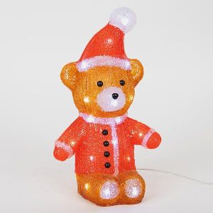 АКРИЛНО МЕЧЕ КАФЯВО И ЧЕРВЕНО, 3,5V АДАПТЕР, 30 БЕЛИ LED, КАБЕЛ 5М, 18X13X31СМ, IP44