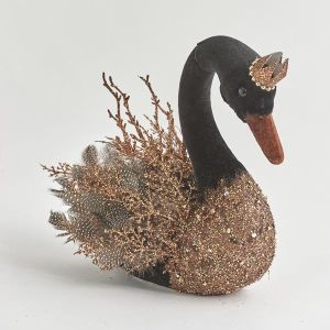 КАДИФЕН ЛЕБЕД, МАС, С МЕДЕН БЛЯСЪК, 28 СМ