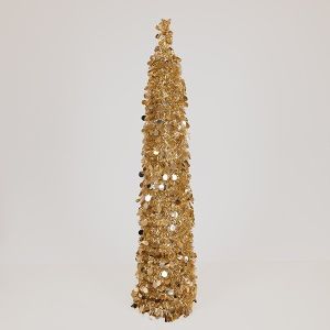 КОНУС С ПАЙЕТИ, ШАМПАНСКО, СГЪВАЕМ, 150 СМ