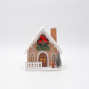 КЪЩА ОТ ХАРТИЯ, МАГАЗИН ЗА ИГРАЧКИ, ОСВЕТЛЕНА, 13X11X15.5СМ