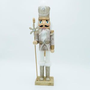 ЛЕШНИКОТРОШАЧКА, БЯЛО ШАМПАНСКО, СЪС СКИПТЪР И СНЕЖИНКА, 10X38СМ