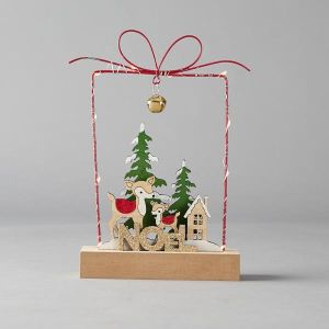 СВЕТЕЩА МЕТАЛНА ФОРМА, С БАТЕРИЯ, 15*4.5*23СМ, IP20