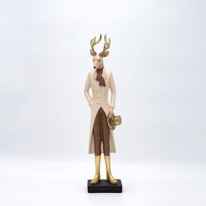 СЕВЕРНИ ЕЛЕНИ ОТ ПОЛИРЕЗИН, С ПУШЕНЕ И ШАПКА, 38 СМ