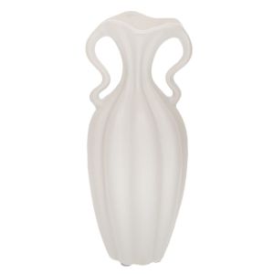 БЯЛА КЕРАМИЧНА ВАЗА 12X12 СМ