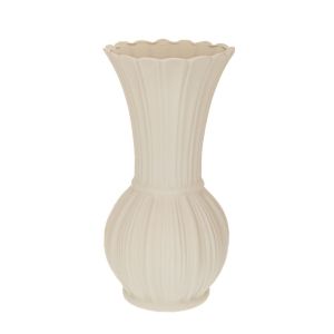 БЯЛА КЕРАМИЧНА ВАЗА D12X23CM