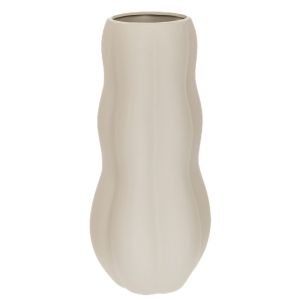 БЯЛА КЕРАМИЧНА ВАЗА D13X31 СМ