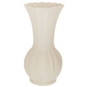 БЯЛА КЕРАМИЧНА ВАЗА D14X28 СМ