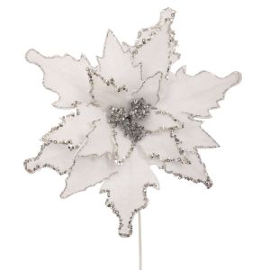 БЯЛА КОЛЕДНА ЗВЕЗДА D45X70 ЕК