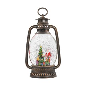 ДЕКОРАТИВЕН КОЛЕДЕН ФЕНЕР FL24028 С МУЗИКА И USB ЗЛАТИСТ 16X8X28СМ