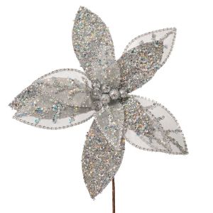 ДЕКОРАТИВНА КЛОНКА КОЛЕДНА ЗВЕЗДА 30X45 СМ