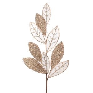 ДЕКОРАТИВНА КЛОНКА ЦВЯТ ШАМПАНСКО С БЛЯСЪК, 86 СМ