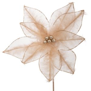 ДЕКОРАТИВНО КЛОНЧЕ КОЛЕДНА ЗВЕЗДА, 28X40 СМ