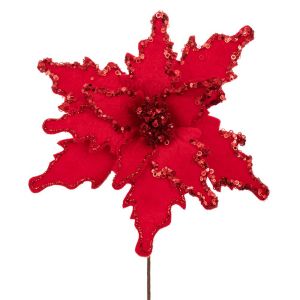 КЛОНКА ОТ ЧЕРВЕНА КОЛЕДНА ЗВЕЗДА, 35X45 СМ