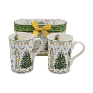 КОЛЕДЕН КОМПЛЕКТ ОТ 2 ЧАШИ В КУТИЯ FL005 ЛЕШНИКОТРОШАЧКА 8X11СМ