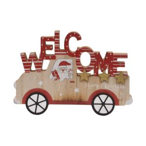 КОЛЕДНА ДЕКОРАТИВНА МАСА ДОБРЕ ДОШЛИ 1/2 21X2X15