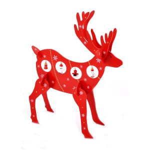 КОЛЕДНА УКРАСА ЕЛЕНИ ЧЕРВЕНИ 22X36СМ