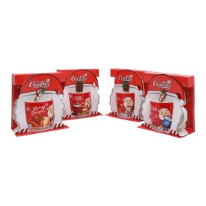 КОЛЕДНА ЧАША ДЯДО КОЛЕДА - ВЕСЕЛА КОЛЕДА 1/3 ЧЕРВЕН ЦВЯТ