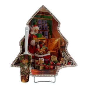 КОЛЕДНА ЧИНИЯ С ЛОПАТКА ДЯДО КОЛЕДА 30СМ