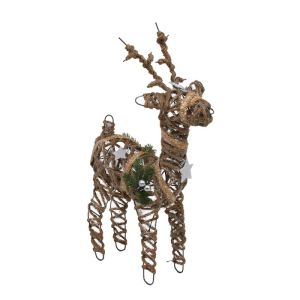 КОЛЕДНИ СВЕТЕЩИ ЕЛЕНЧУЦИ ДЕКОРАТИВНИ БРОНЗ 25СМ