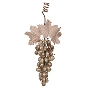 КОЛЕДНО ГРОЗДЕ ЦВЯТ ШАМПАНСКО 15X33СМ