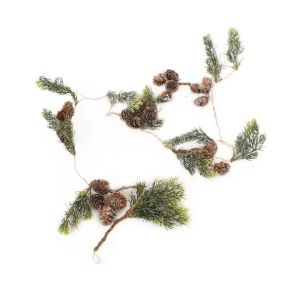 КОЛЕДНО КЛОНЧЕ ЗЕЛЕНО-КАФЯВО 120СМ