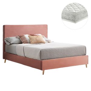 ЛЕГЛО С МАТРАК INDRA HM21280.03 ПЕПЕЛ ОТ РОЗИ КАДИФЕ - МАТРАК 160X200СМ