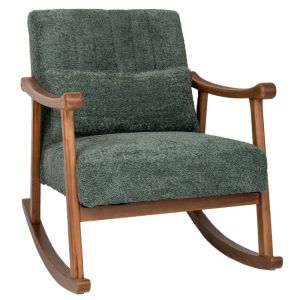 ЛЮЛЕЕЩ СЕ СТОЛ МАСИВ КАУЧУКОВО ДЪРВОТЪМНО ЗЕЛЕНА ДАМАСКА БУКЛЕ 77Х64Х88СМ